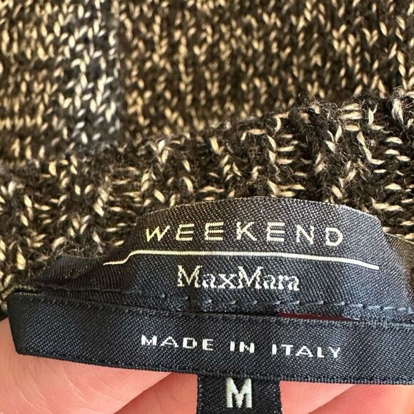 Weekend Max Mara Womens Virgin Wool Marled Knit Sweater Medium Made in Italy - Picture 4 of 10